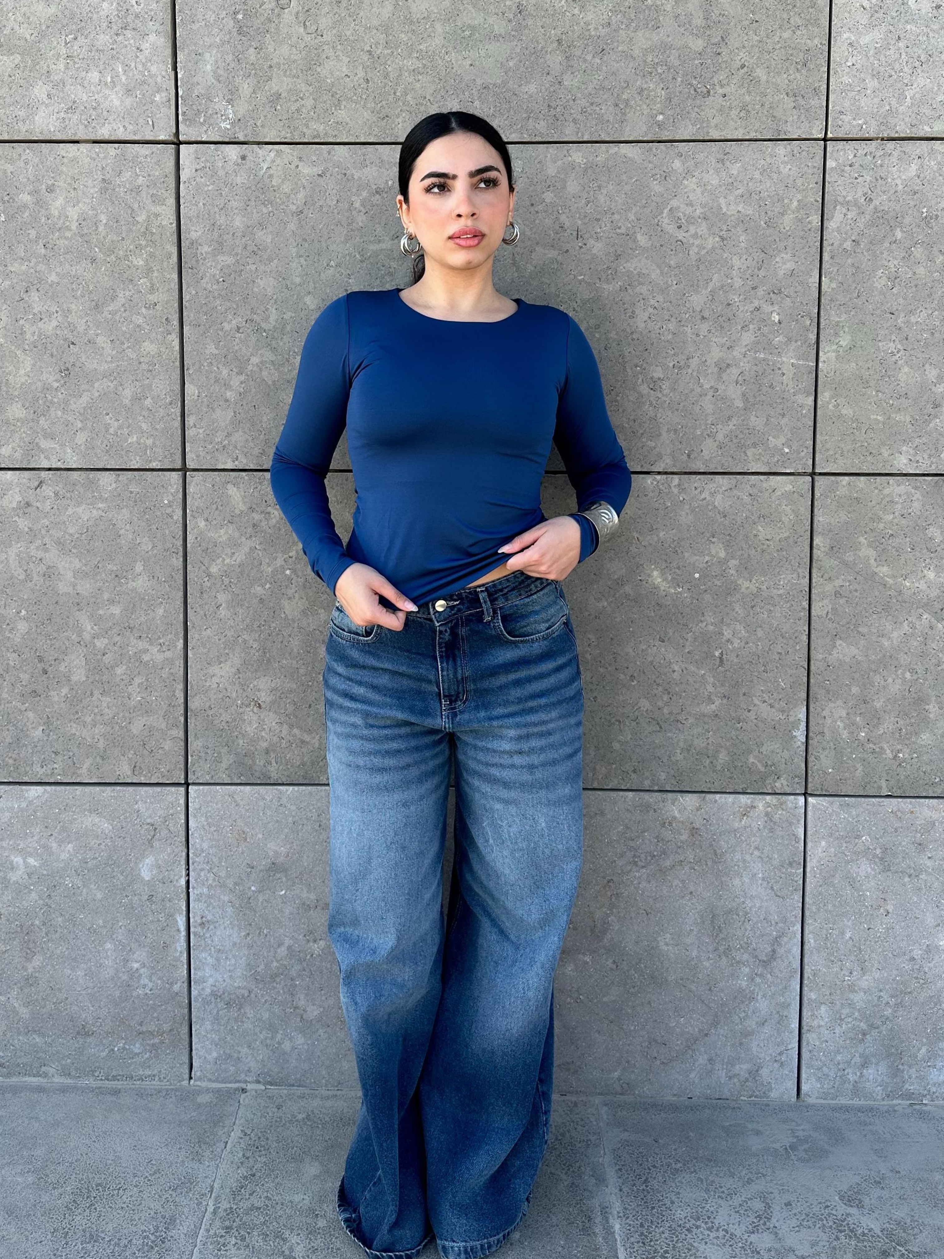 Scoop Neck Top - Royal Blue