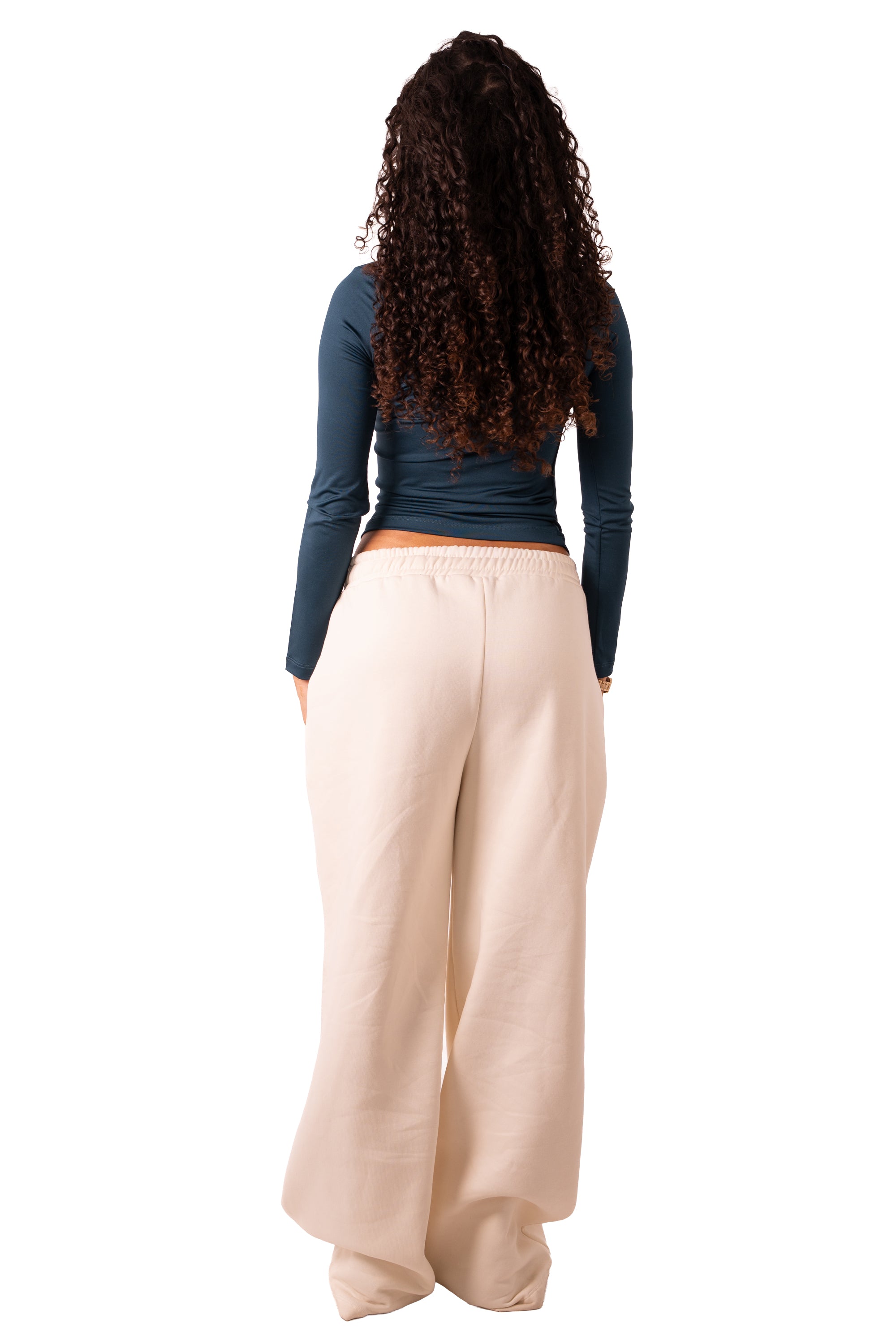 Side Drape Full Sleeve - Emerald Green