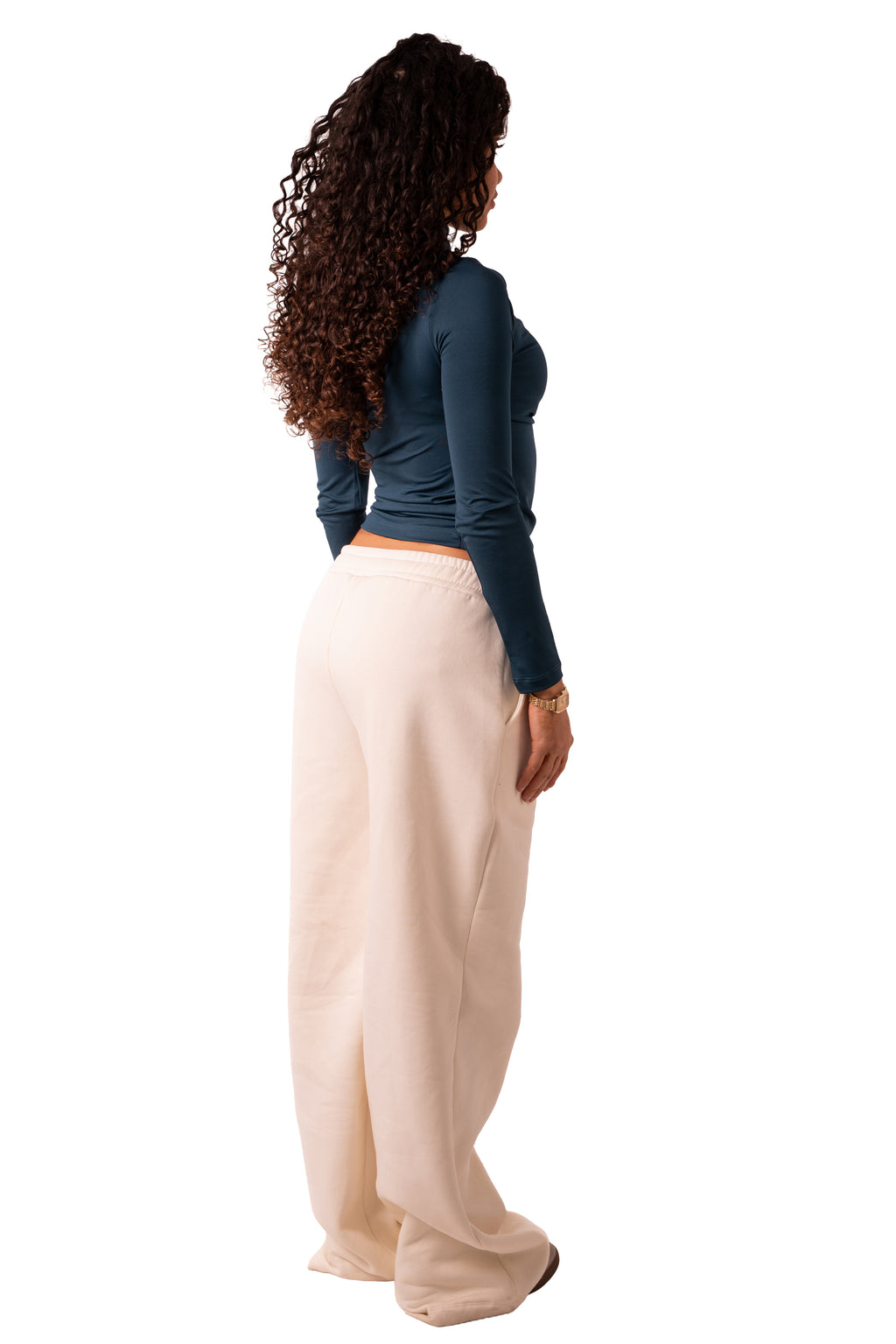 Side Drape Full Sleeve - Emerald Green