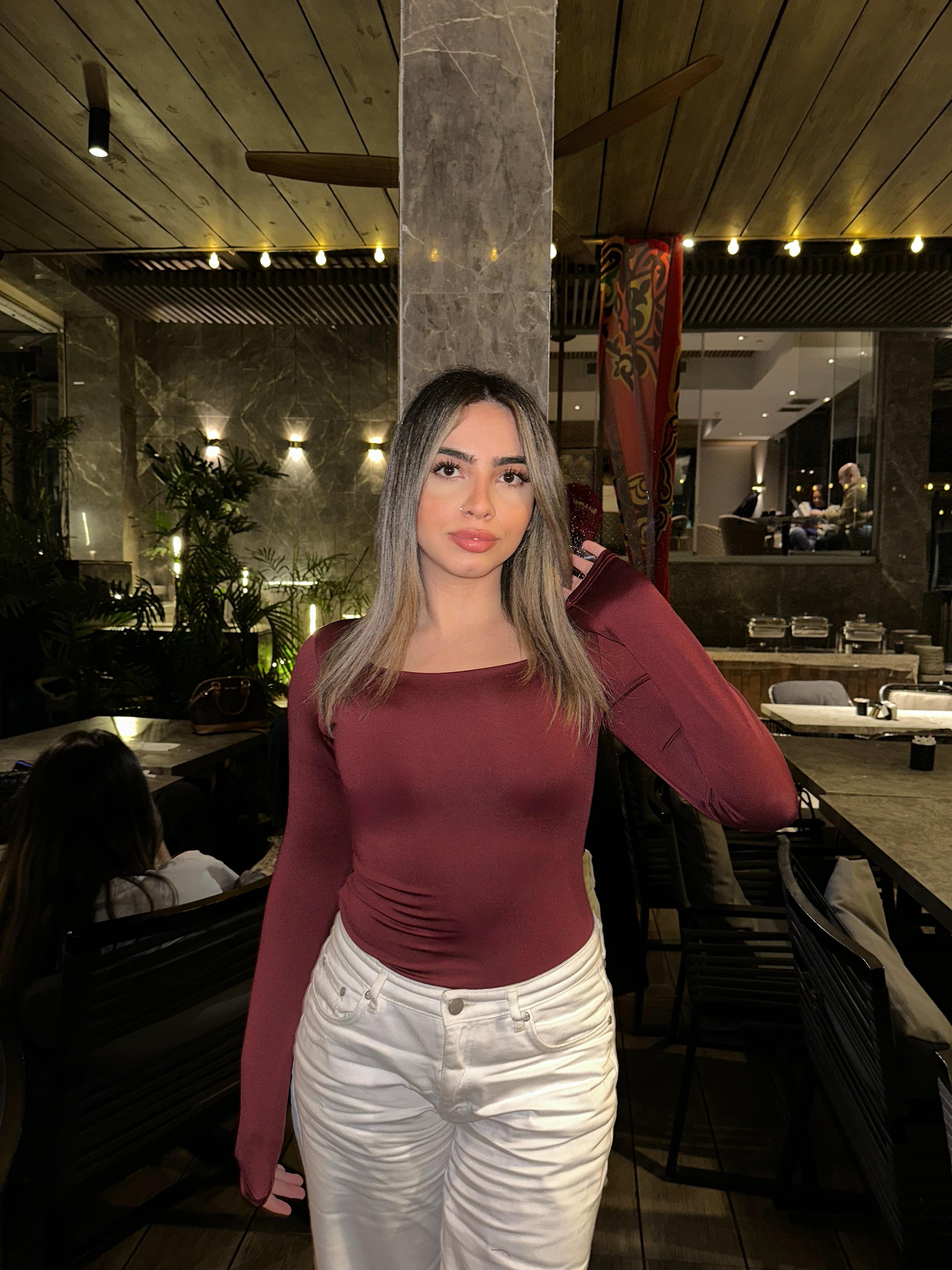 Square Neck Full Sleeve Bodysuit