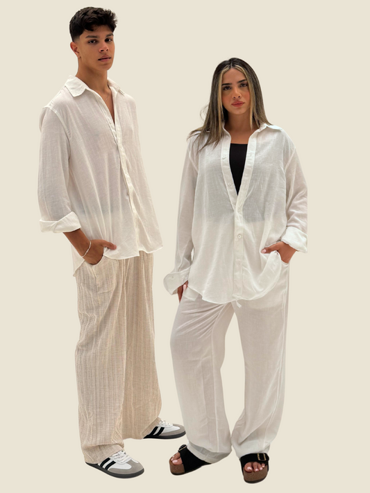 White Coastal Pants