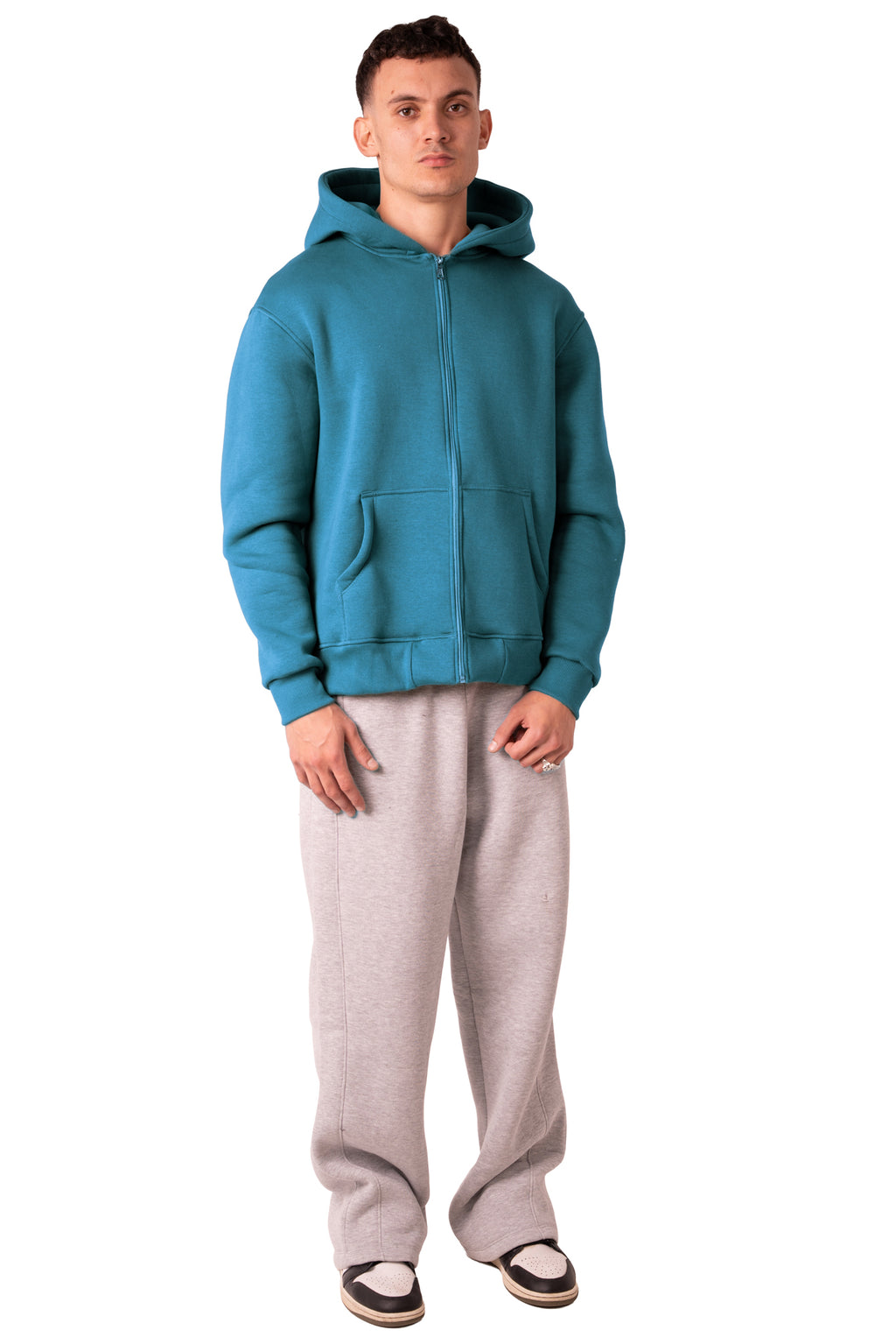 Zip Up Jacket - Deep Aqua