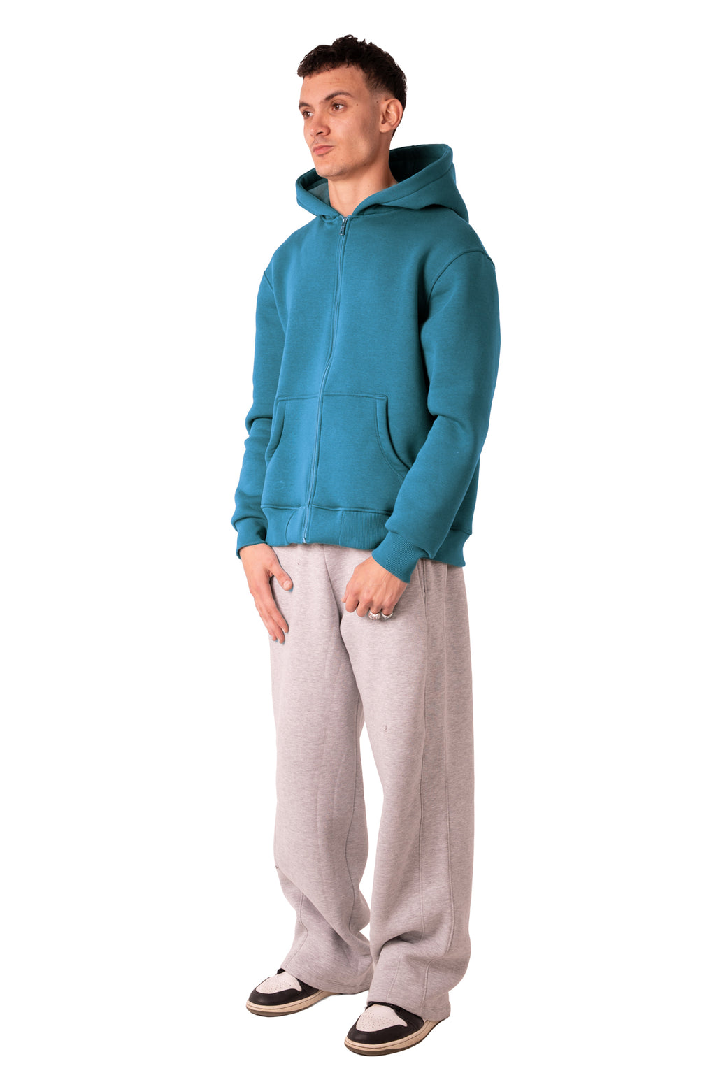 Zip Up Jacket - Deep Aqua