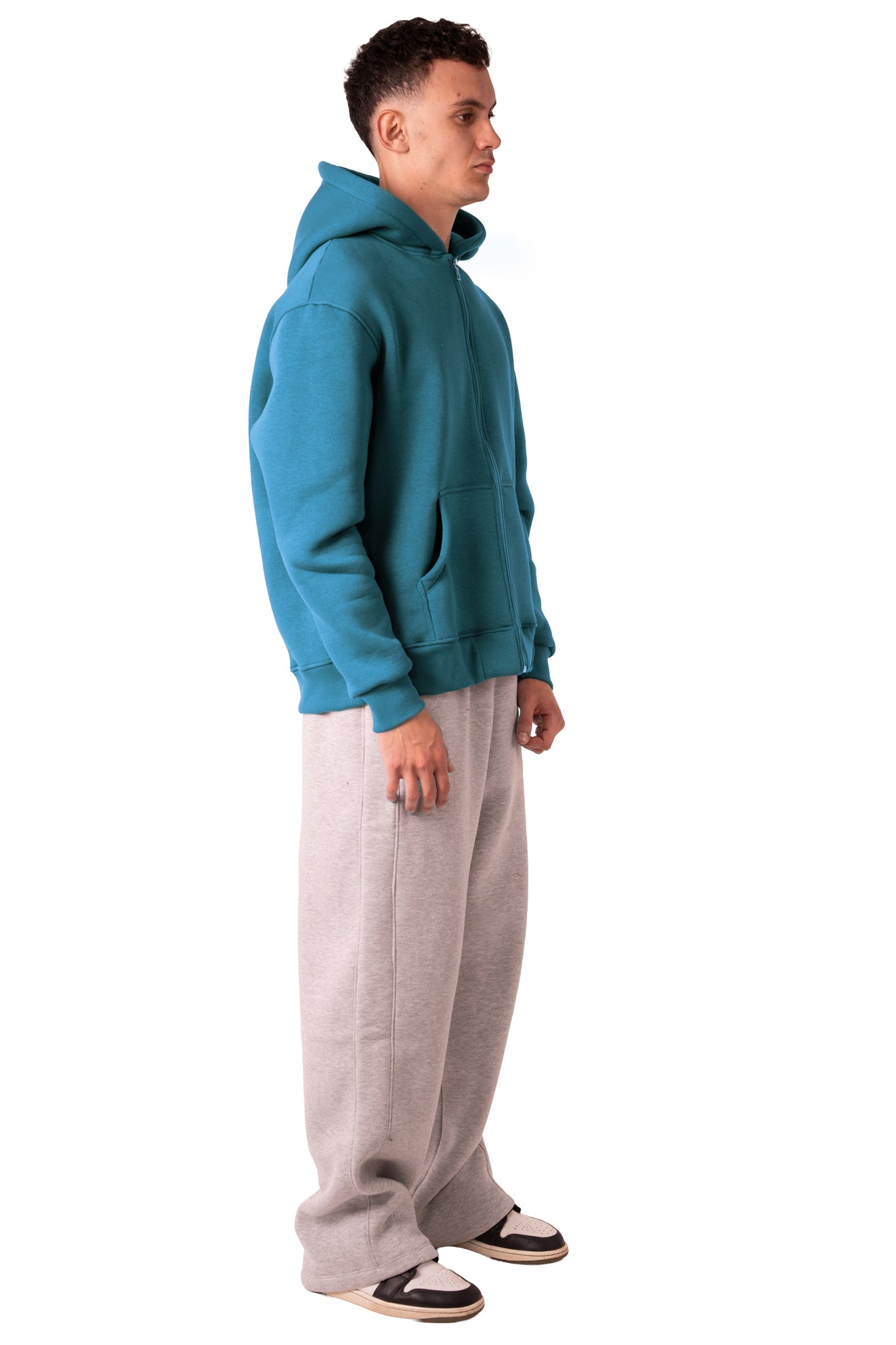 Zip Up Jacket - Deep Aqua