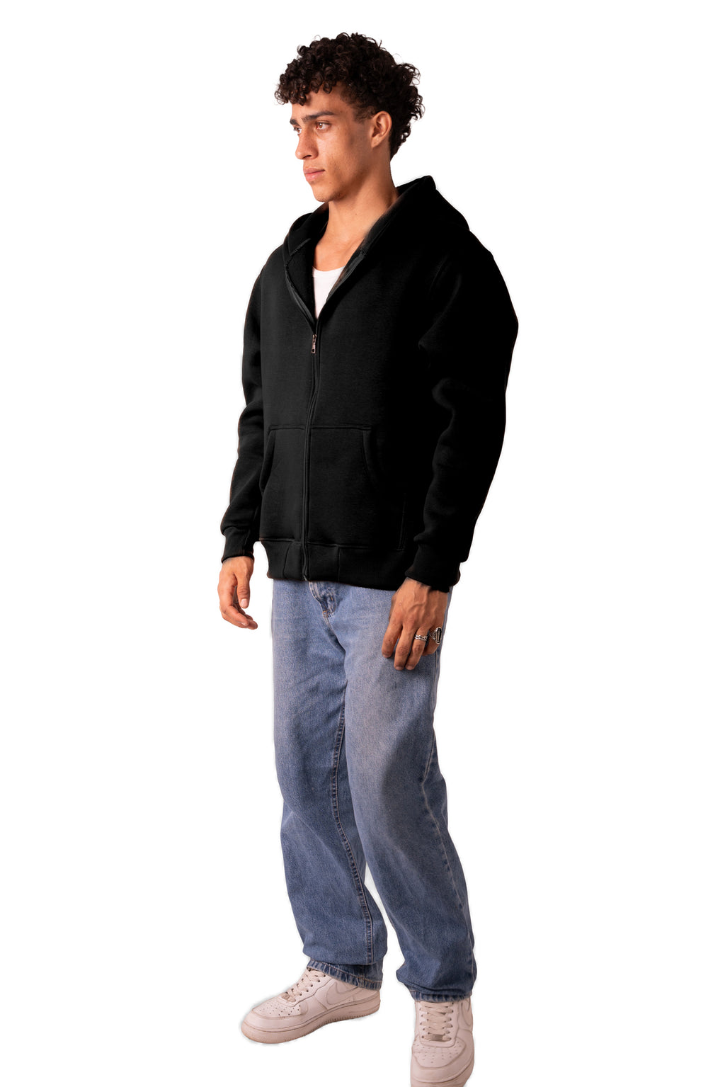 Zip Up Jacket - Black