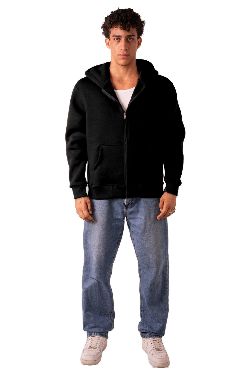 Zip Up Jacket - Black