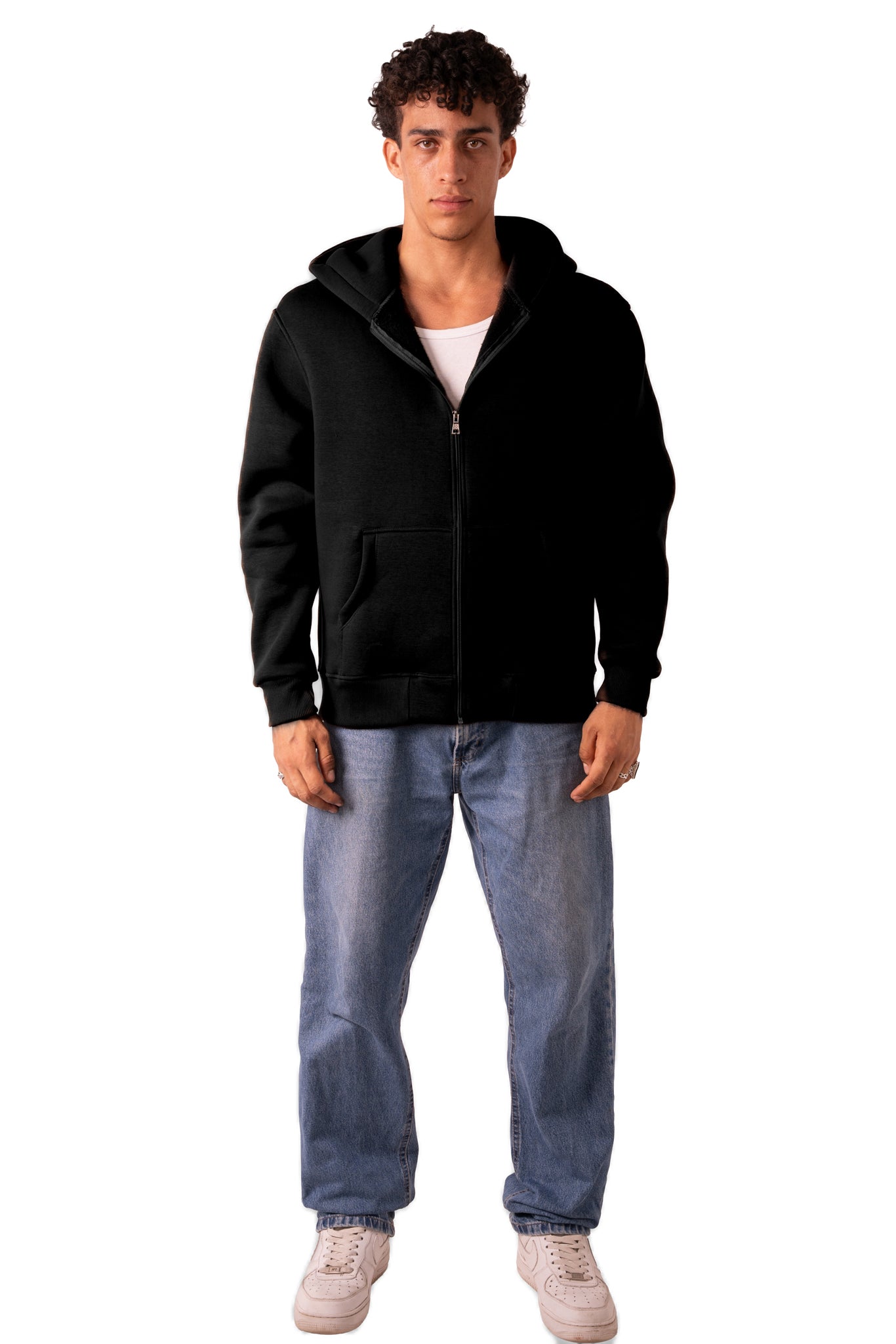 Zip Up Jacket - Black