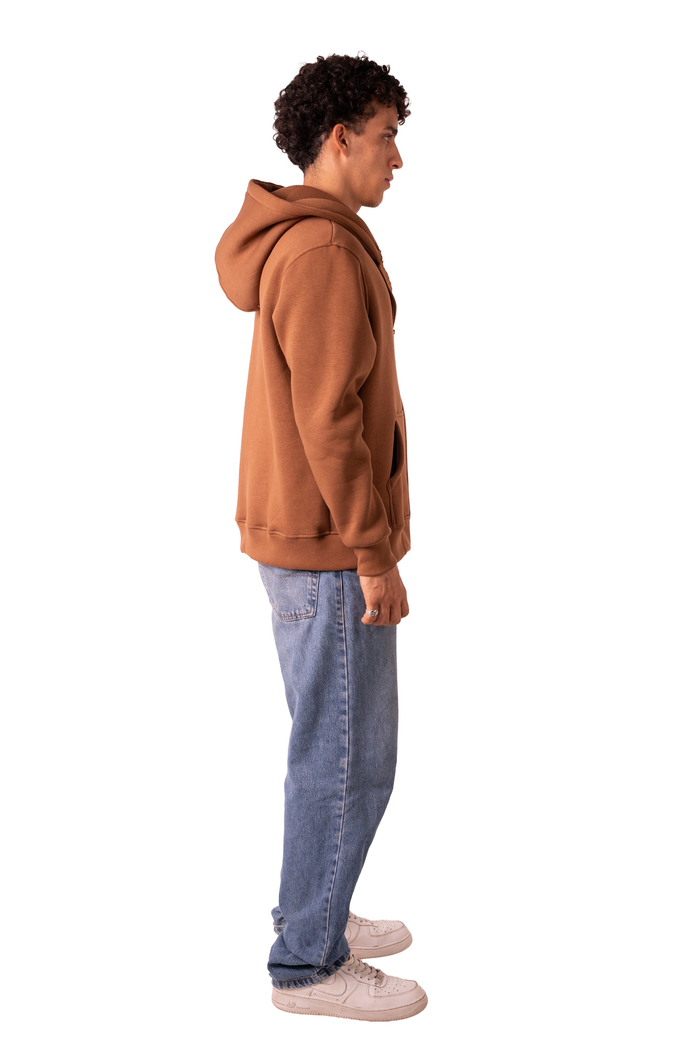 Zip Up Jacket - Cocoa Brown