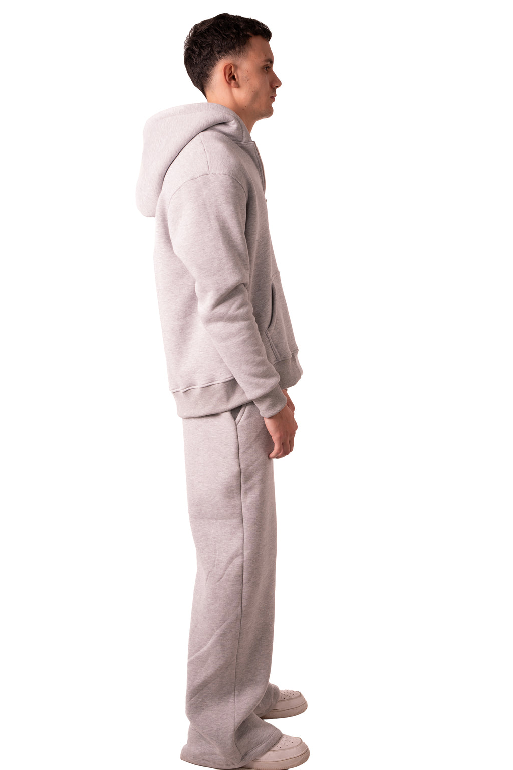 Zip Up Jacket - Light grey
