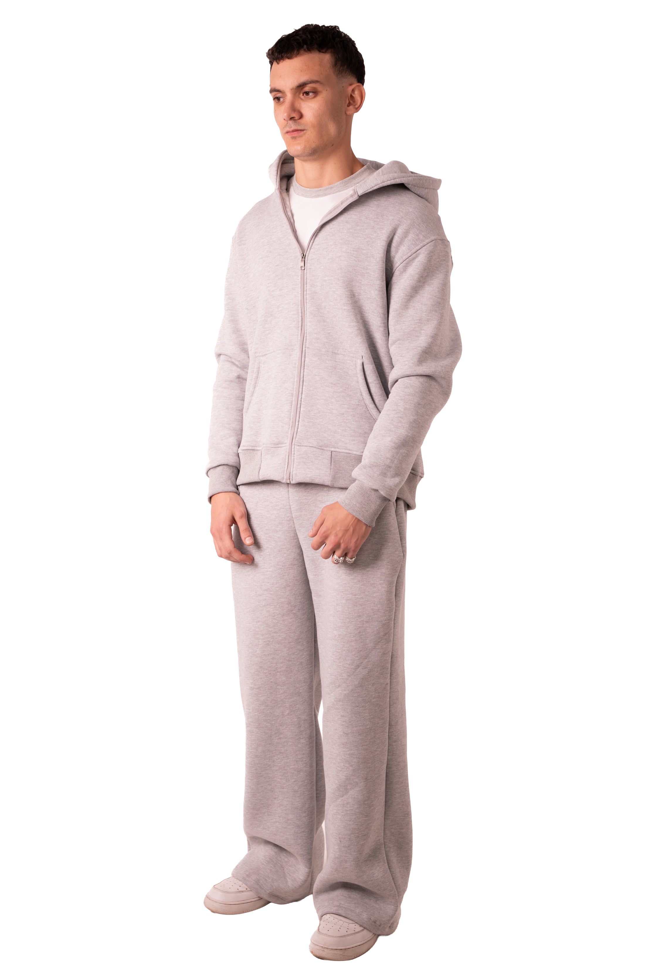 Zip Up Jacket - Light grey