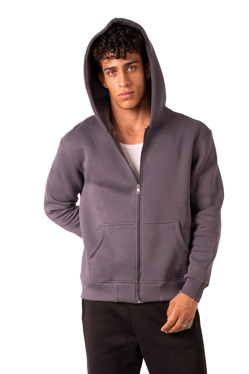 Zip Up Jacket - Dark Grey