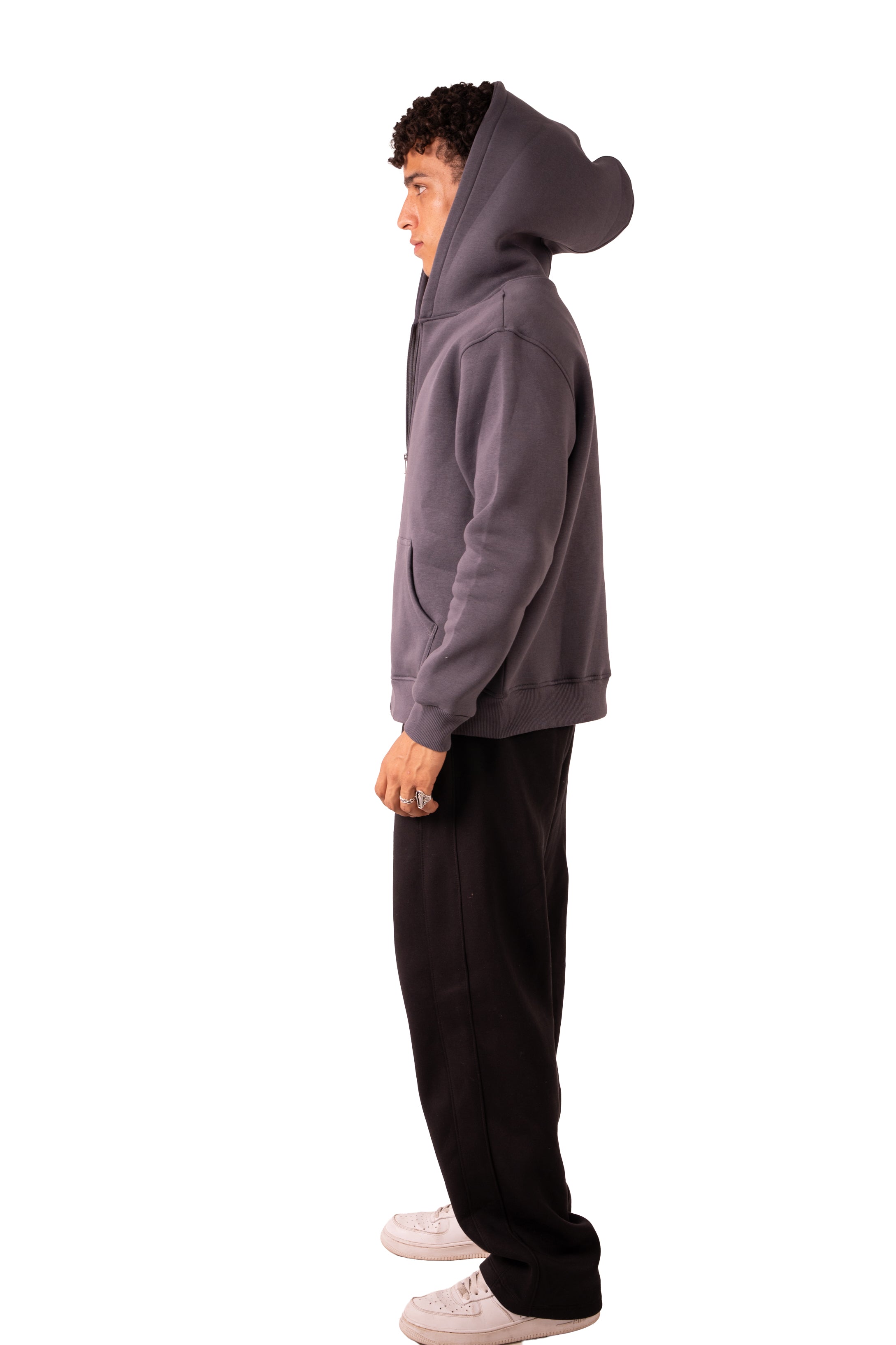 Zip Up Jacket - Dark Grey