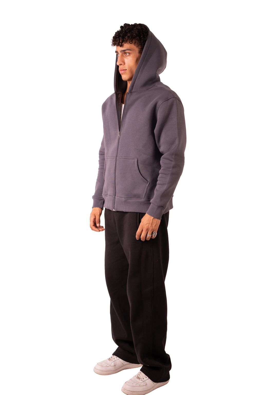 Zip Up Jacket - Dark Grey