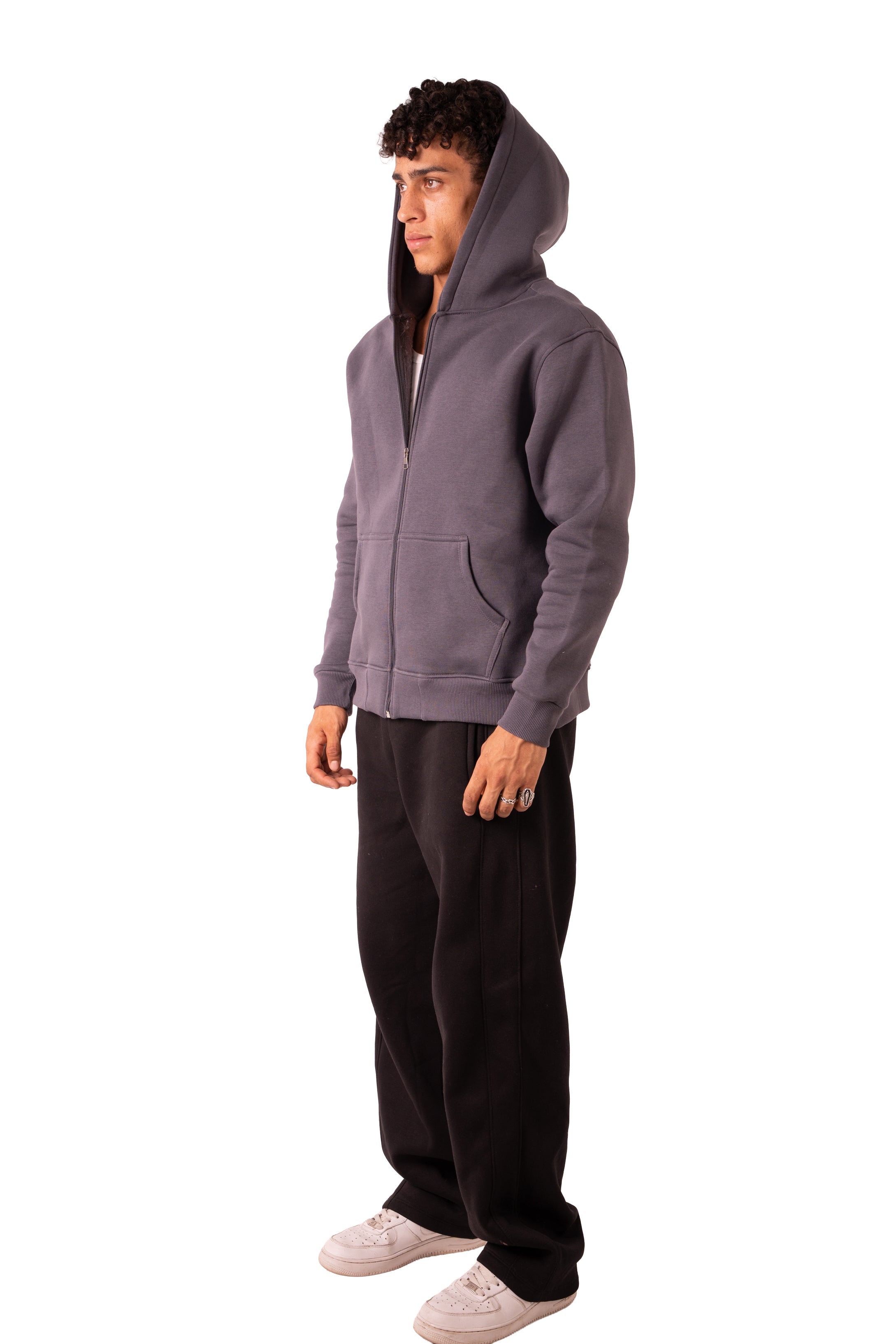 Zip Up Jacket - Dark Grey