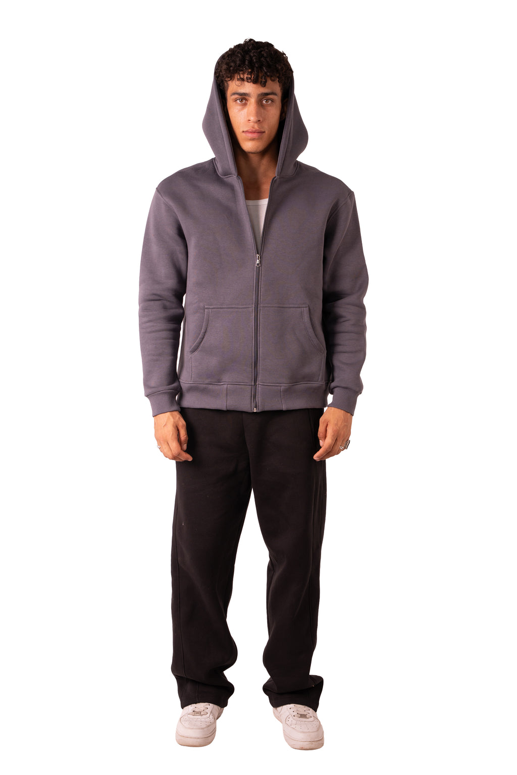 Zip Up Jacket - Dark Grey