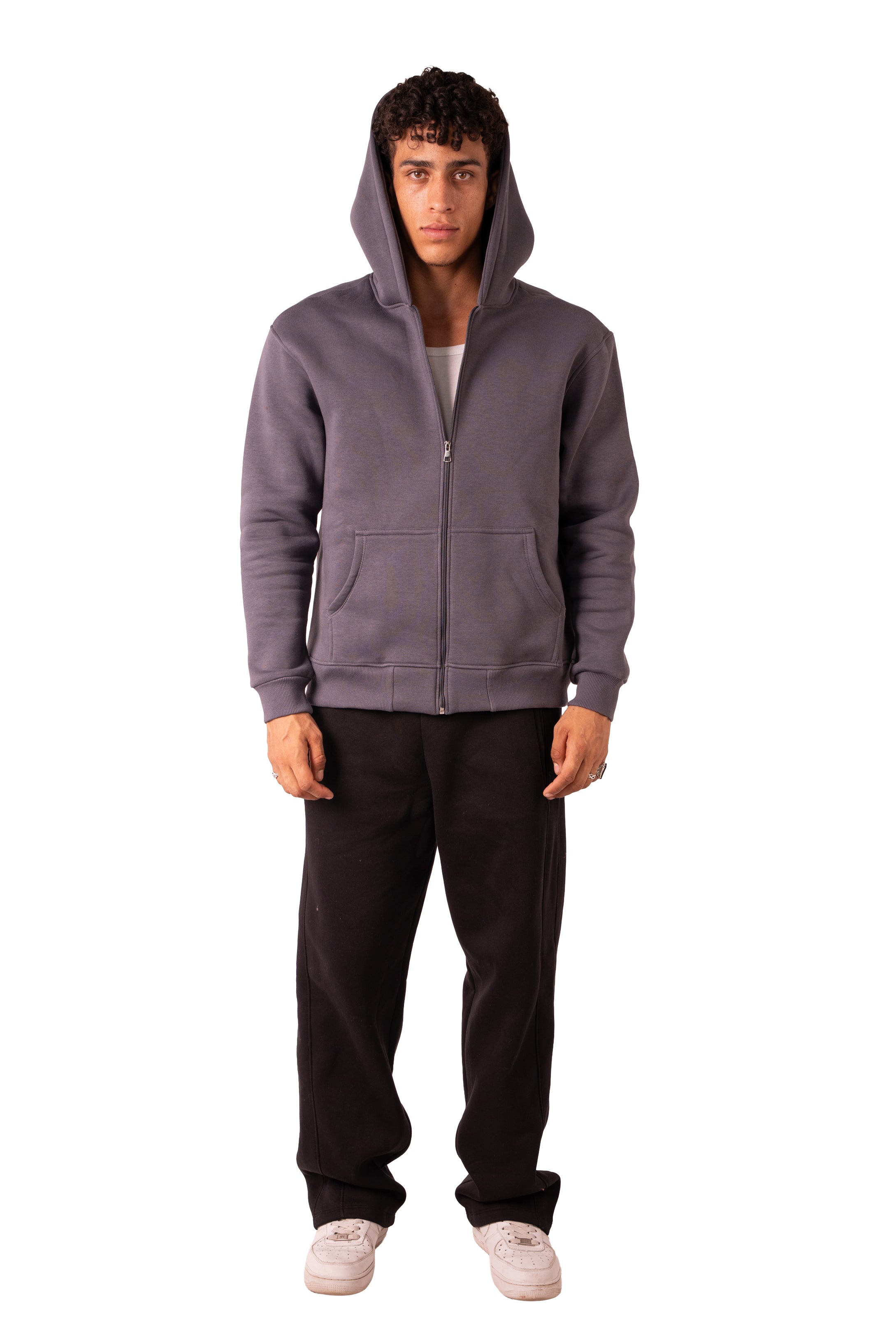 Zip Up Jacket - Dark Grey